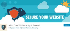 Plugin di sicurezza per siti WordPress All In One Security