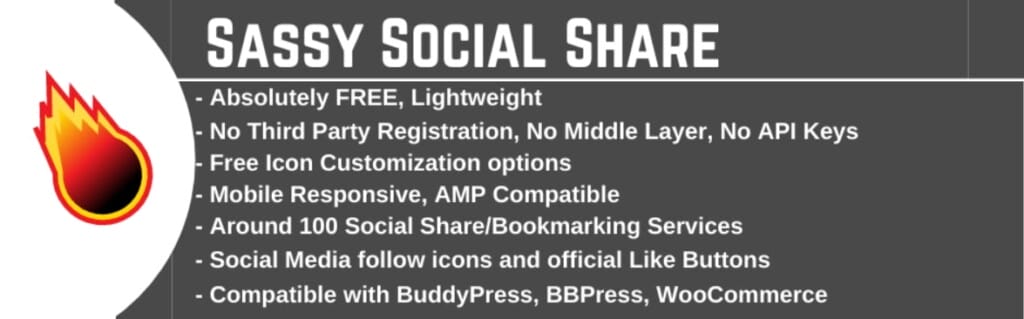 Plugin di condivisione Sassy Social Share