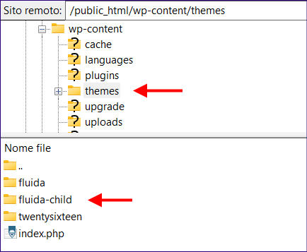 Crea tema child WordPress manualmente immagine 2